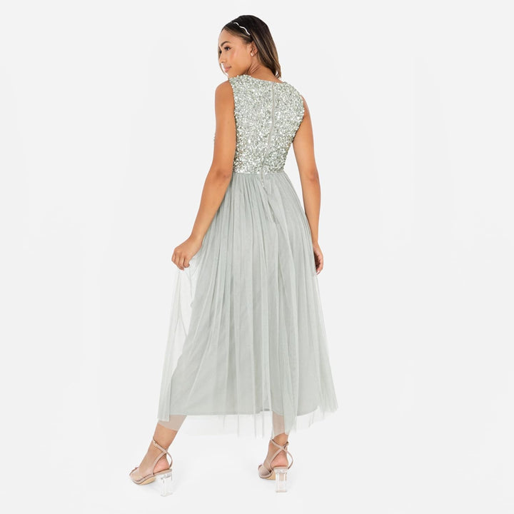 Maya Deluxe Damen Bridesmaid Dress Green Lily 38, Green Lily 38