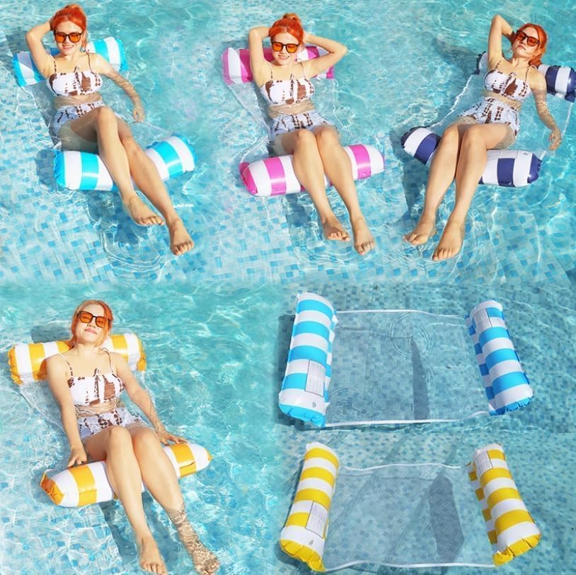 X2 Luftmatratze Pool. Luftmatratze Wasser Aufblasbare Pool-Hängematten, Erwachsenengrösse. Multifunk