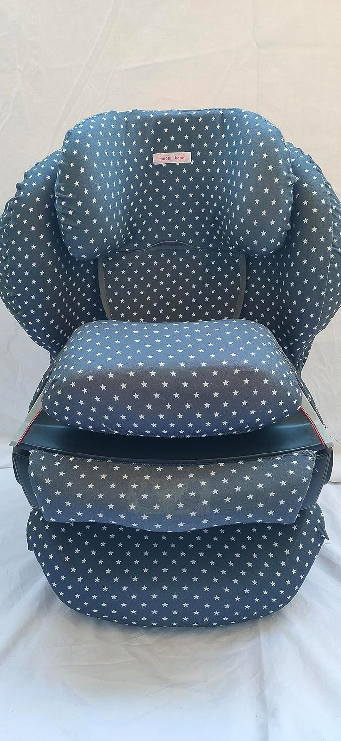 moon-bebe Bezug kompatibel mit Cybex Silver Juno 2-Fix Autositz (Grau), grau