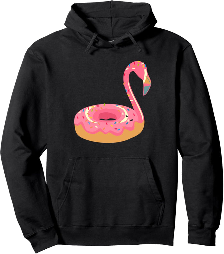 Flamingo Donut Pullover Hoodie