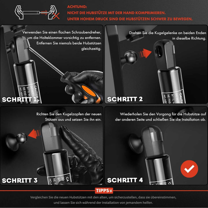 Frankberg 2x Gasfeder Dämpfer Heckklappe Kofferraum Kompatibel mit New Beetle 9C1 1C1 Alle Motoren S