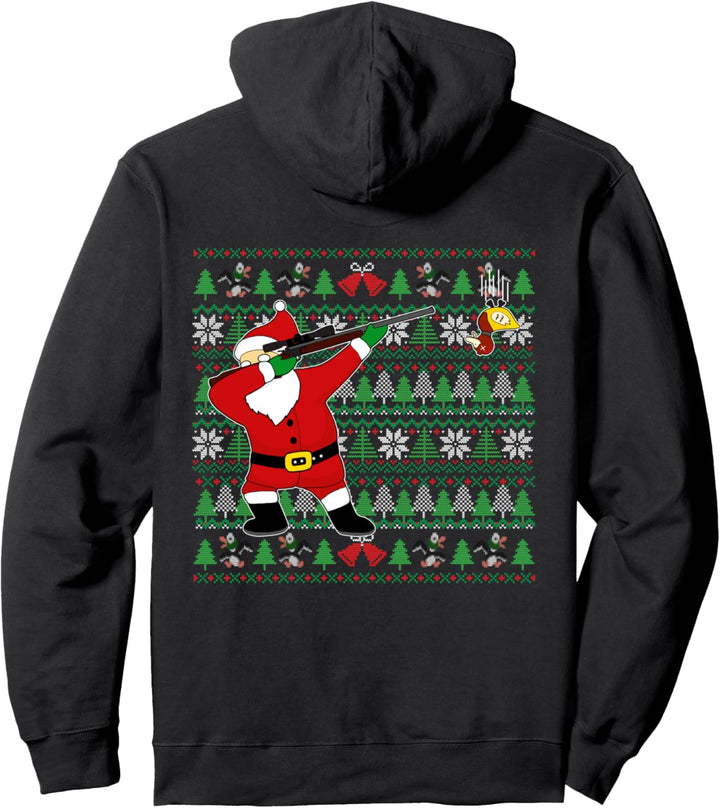 Dabbing Santa Duck Jagd Hässliche Weihnachtspullover Jäger Geschenk Pullover Hoodie