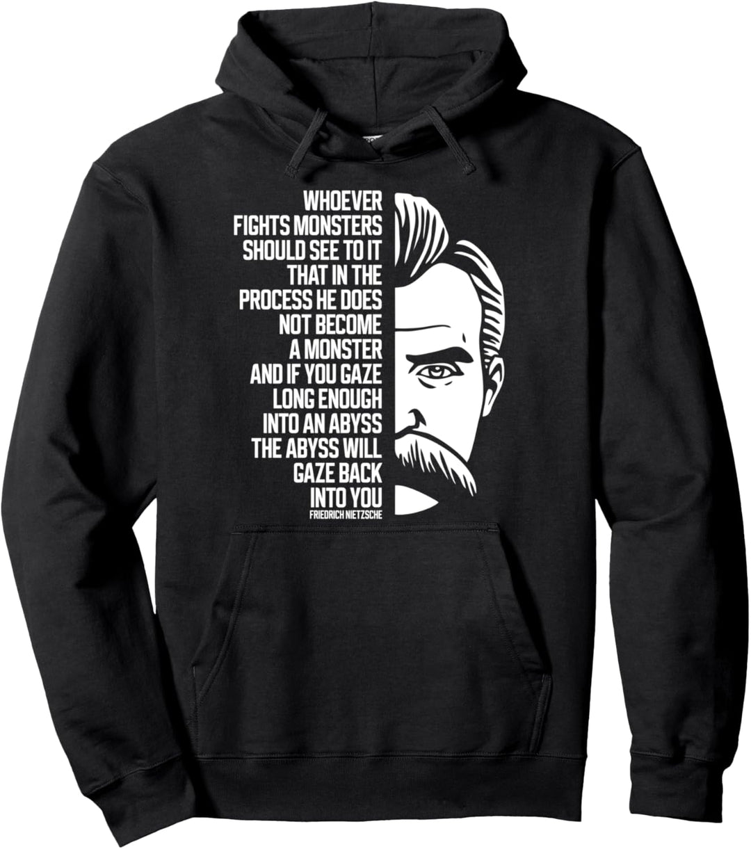 Nietzsche Spruch Philosophie T-Shirt Geschenk Pullover Hoodie