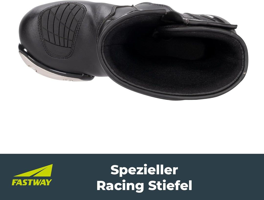 FAST WAY FRS-1 Motorradstiefel Herren &amp; Damen, CE Zertifizierte Motorradschuhe, Racing Motorradstief