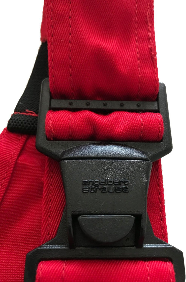 Engelbert Strauss Kinder Latzhose e.s. image, Farbe:rot/schwarz, Grösse:98/104 (2-4 Jahre)
