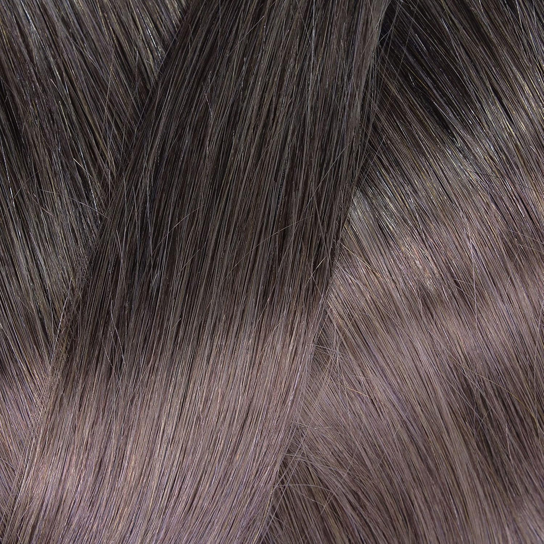 hair2heart Premium Nanoring Extensions Echthaar glatt - 50 Strähnen 0.8g 50cm 6/0 dunkelblond 50cm 5