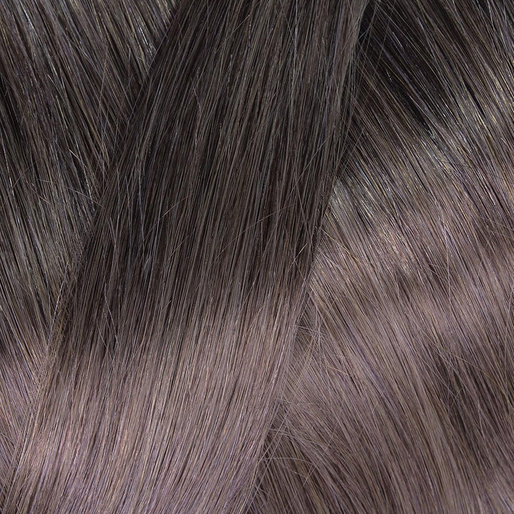 hair2heart Premium Nanoring Extensions Echthaar glatt - 50 Strähnen 0.8g 50cm 6/0 dunkelblond 50cm 5