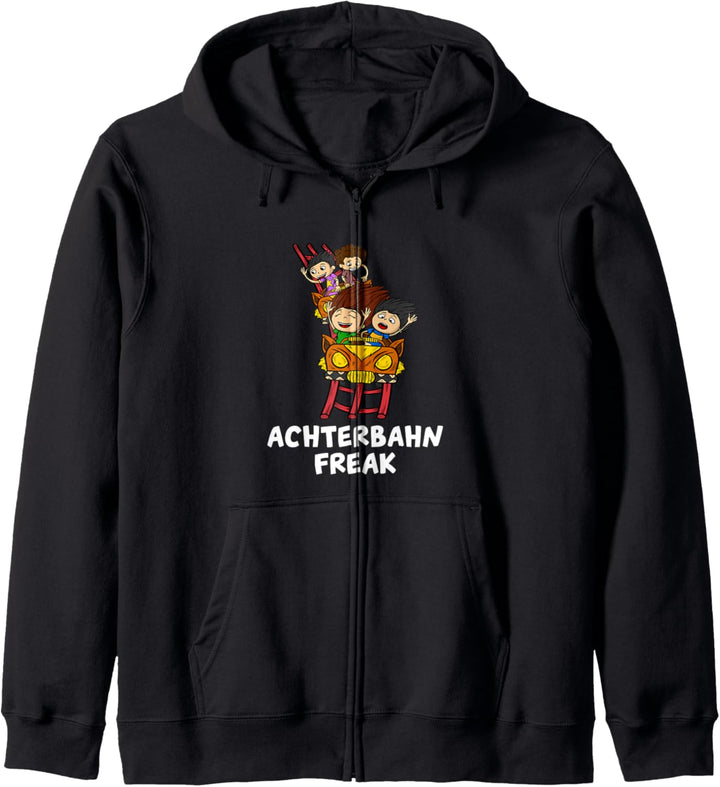Freizeitpark Achterbahn Freak Kapuzenjacke