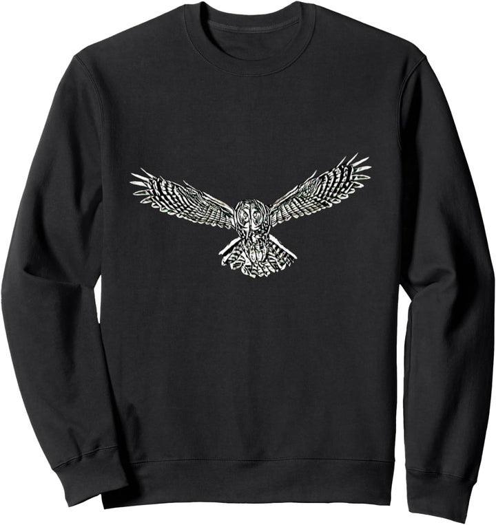 Eule Motiv Raubvogel Vögel Tiere Krallen Schnabel Eulen Sweatshirt