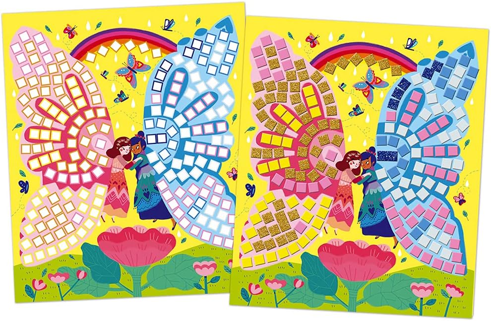 Janod - Fairies Foam Mosaics Box - Les Ateliers du Calme - Kreatives Freizeitkit für Kinder - Feinmo