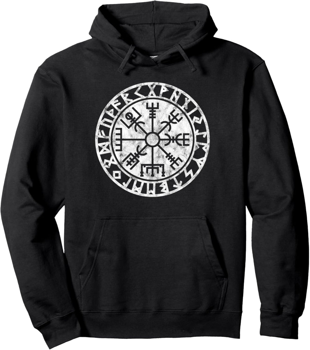 Vegvisir Wikinger Kompass Futhark Runenkreis Viking T-shirt Pullover Hoodie