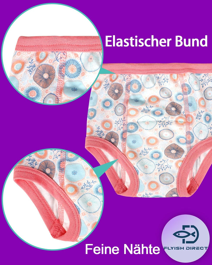 FLYISH DIRECT Baby Trainerhosen Töpfchentraining, 8er Pack Töpfchen Trainingshose für Mädchen Jungen