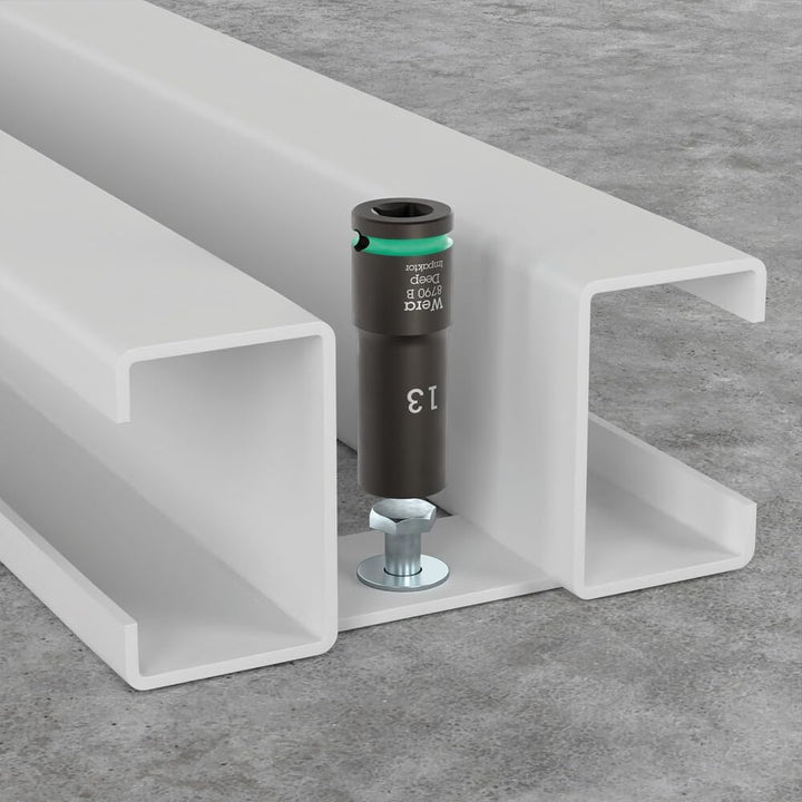 Wera 05005560001 8790 B Impaktor Deep Steckschlüsseleinsatz mit 3/8"-Antrieb, 19 x 63 mm 19 x 63 mm