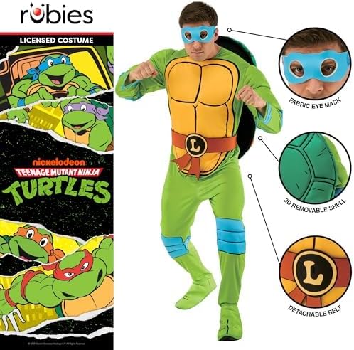 Rubies Offiziell Paramount TMNT Leonardo Erwachsenekostüm, Grösse Small, S
