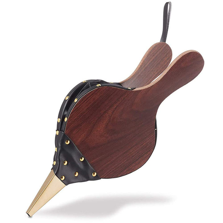Hunphy Blasebalg Kamin, Kamin Grillgebläse, Kaminbalg, Grosser Blasbalg aus Holz, Blasebalg Grill, H
