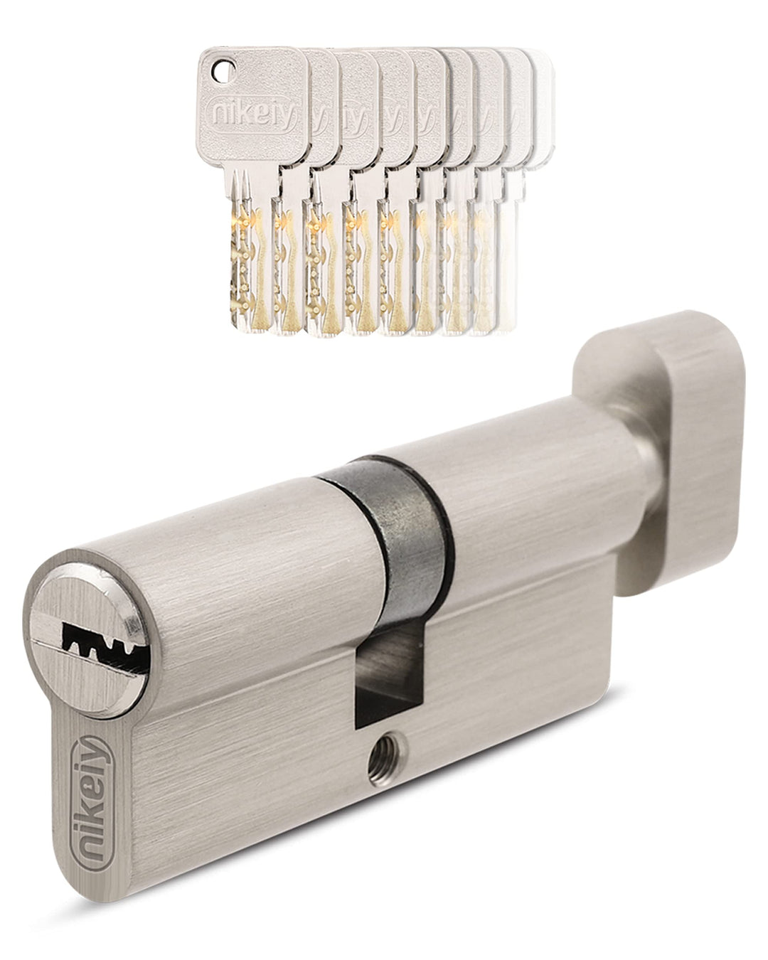 GERCAR Pro Gleichschliessend 1 Knaufzylinder 40/40 Set 1x Schliesszylinder mit Knauf inkl. 5 Schlüss