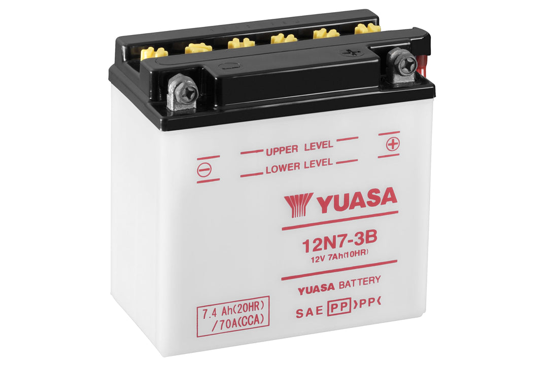 YUASA BATTERIE 12N7-3B offen ohne Saeure, 135 mm x 75 mm x 133 mm