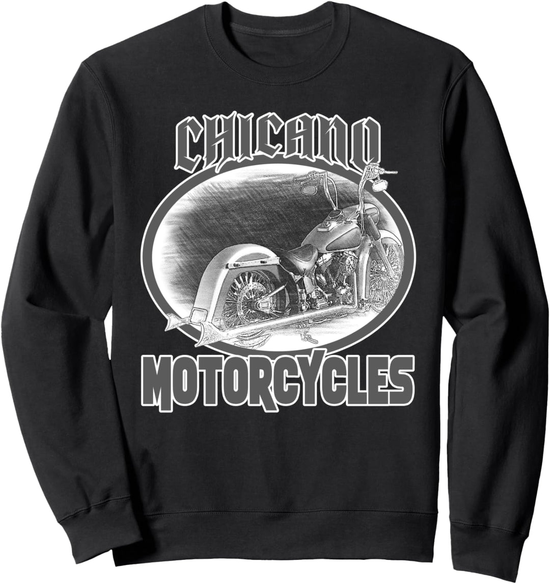 Chicano Cholo Latino Style Biker Herren Chicano Motorräder Sweatshirt