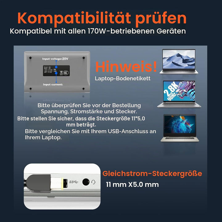 170W Laptop Netzteil für Lenovo Legion Y700 Y540 Y530 Y730 Y720 Thinkpad P50 P51 P70 P71 W540 W541 E
