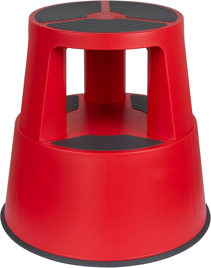 WEDO Rollhocker Super Step – robuster Tritthocker aus bruchfestem Kunststoff, TÜV/GS-geprüft nach EU