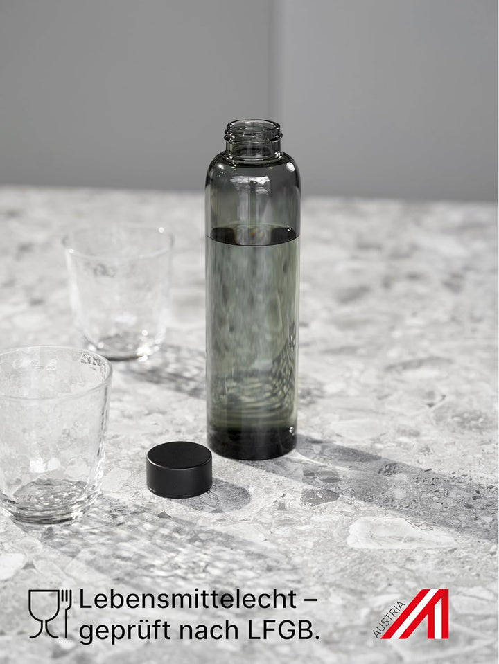 spottle Trinkflasche Glas 1L - Glasflasche in 500ml - 750ml oder 1 Liter - Glas Wasserflasche für Ko