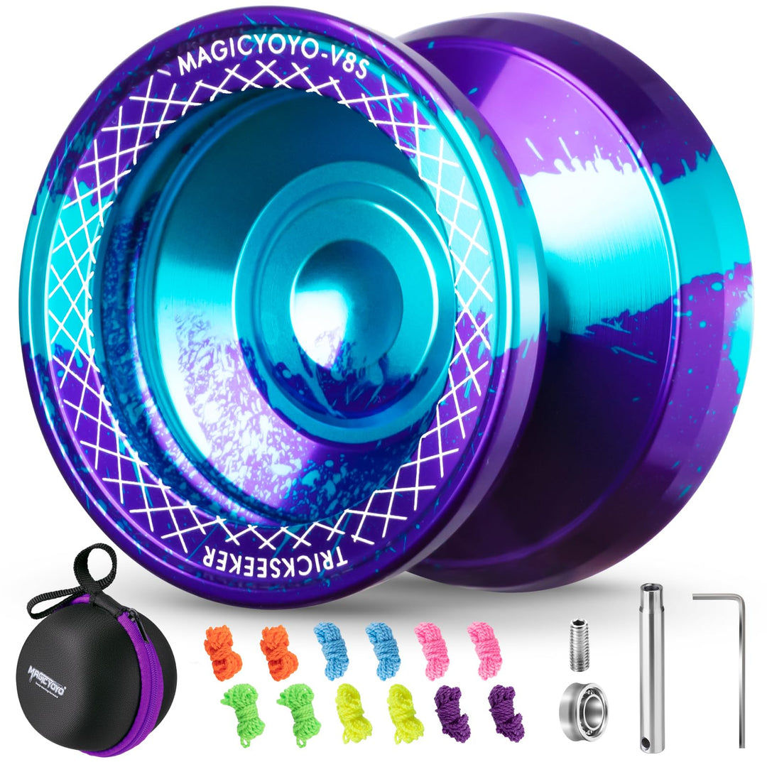 MAGICYOYO V8S JoJo für Kinder ab 8 Jahren - Profi Finger-Spin Yoyo für Anfänger &amp; Fortgeschrittene,