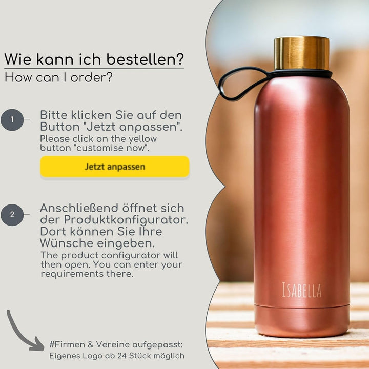Milu Thermosflasche 750ml Isolierte Trinkflasche - Ostergeschenke für Frauen & Männer I Geschenk Ide