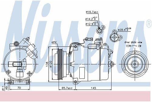 NISSENS 89027 Kompressor, Klimaanlage