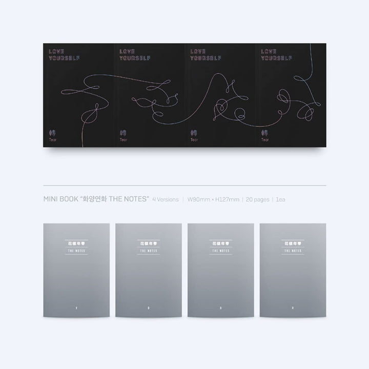 BTS 3rd Album - LOVE YOURSELF 轉 TEAR [ Y ver. ] CD + Photobook + Mini Book + Photocard + Standing Ph