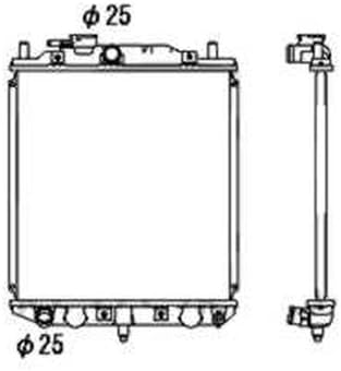 NRF 53673 Kühler, Motorkühlung