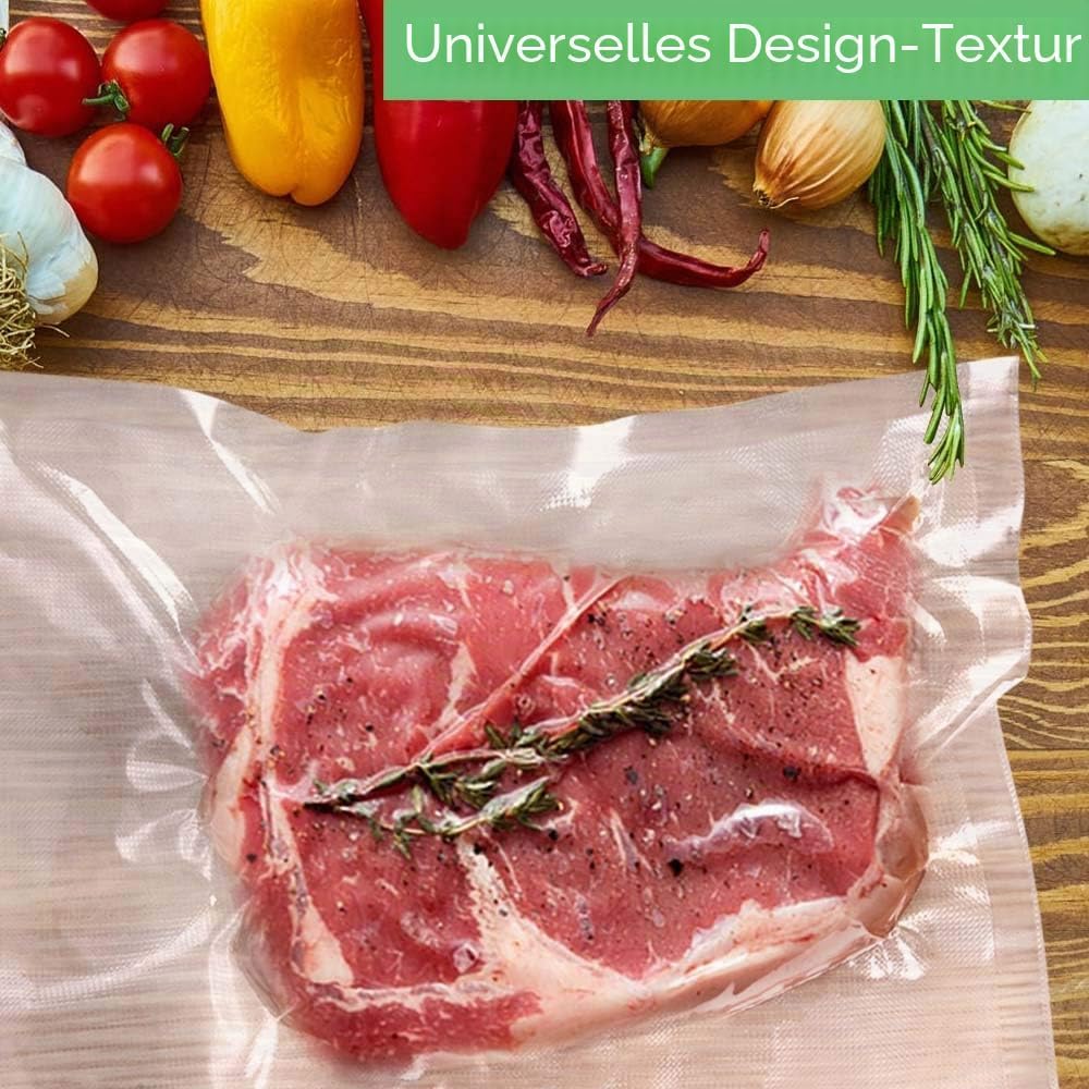 O2frepak 100 Beutel 15x25cm Vakuumier Beutel Vakuumbeutel für Lebensmittel,BPA-Frei Sous Vide Vakuum