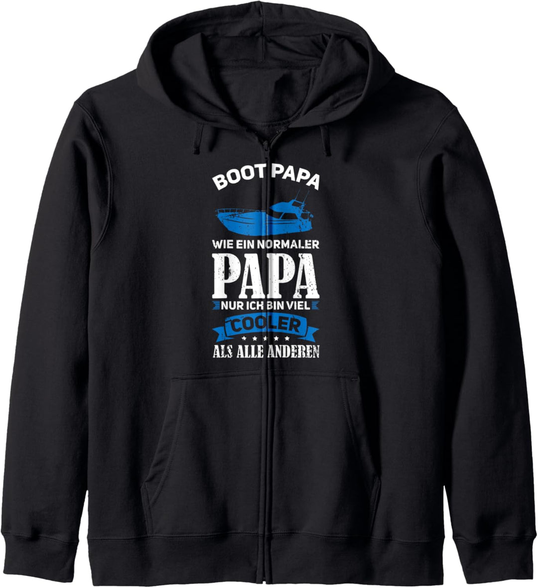 Boot Papa Segeln Segelboot Kapuzenjacke