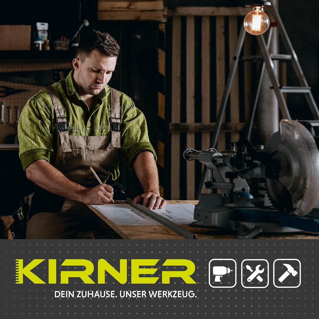 KIRNER Stichsägeblätter Holz 10 Stk. [ bis zu 5x mehr Schnitte ] Lange Version für schnelle, grobe S