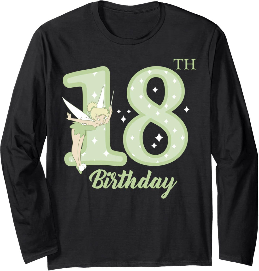 Disney Peter Pan 18th Birthday Tinkerbell Portrait Sweater Langarmshirt