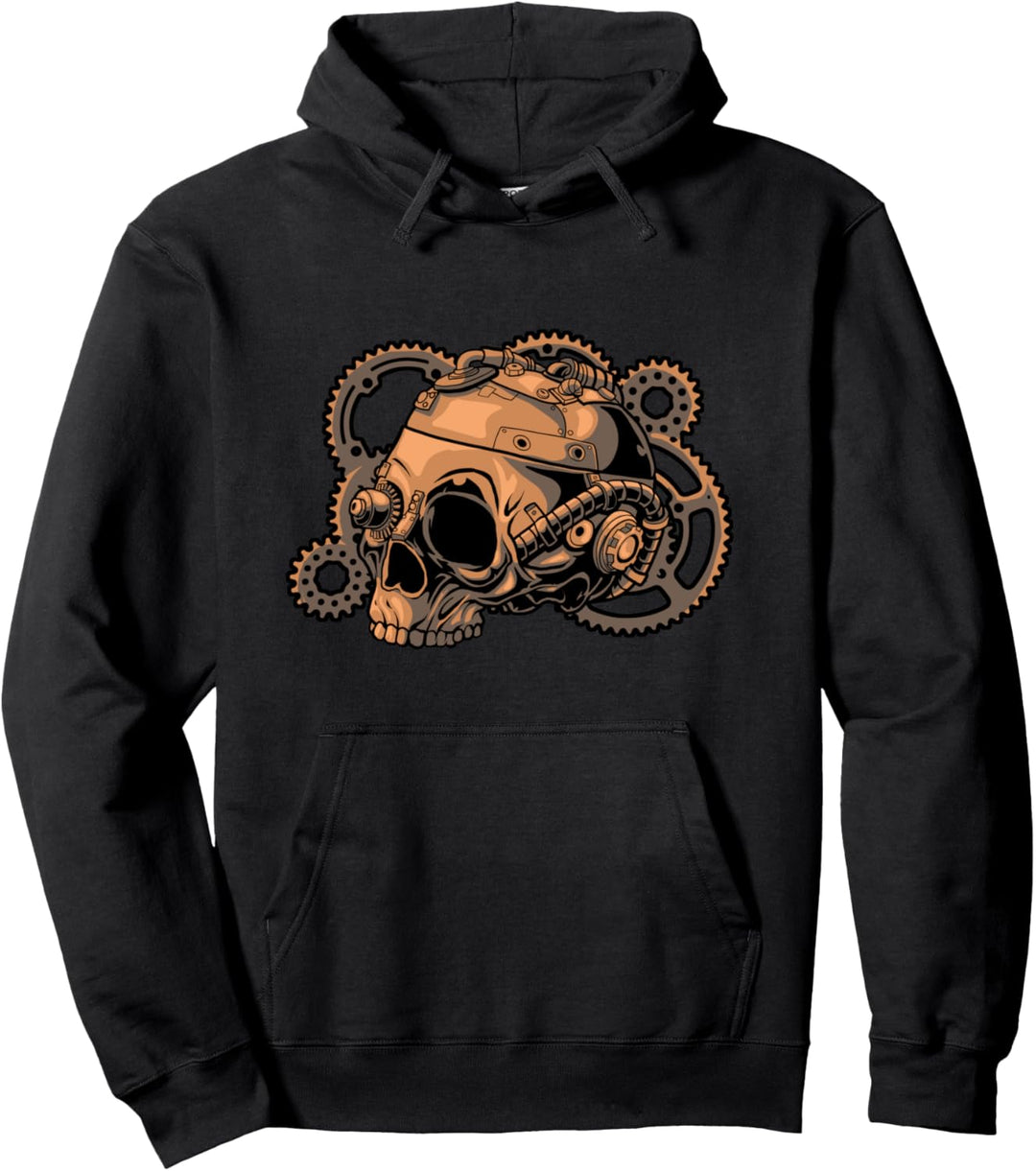 Steampunk Mechanik Viktorianisch Cosplay Geschenk Totenkopf Pullover Hoodie