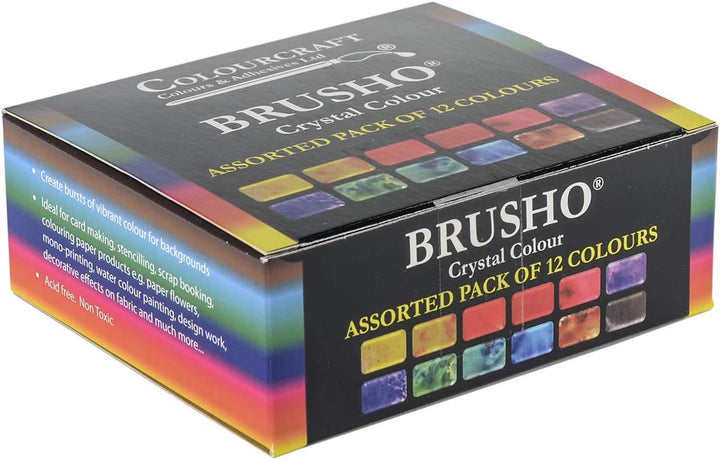 Brusho by Colourcraft Farben-Set „Crystal“,, Multi