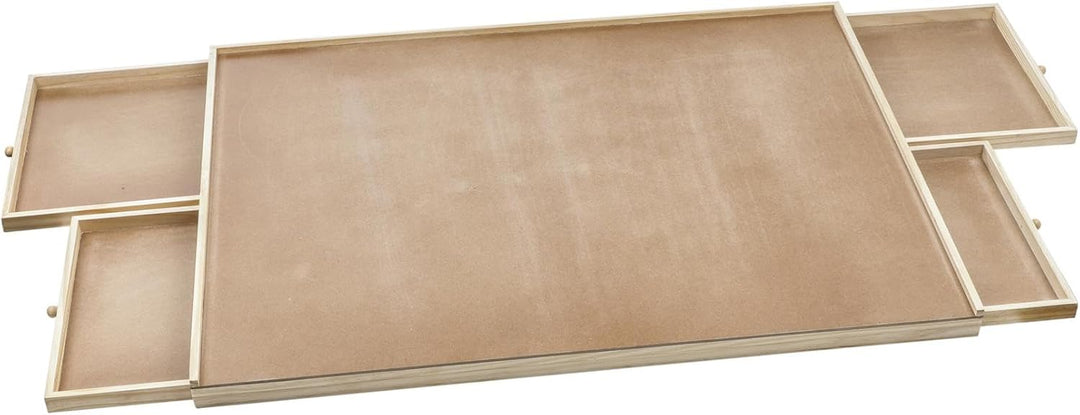 Bambelaa! Puzzletisch 1500 Teile mit 4 Schubladen Puzzlebrett mit Auszügen Tragbarer Puzzle Tisch fü