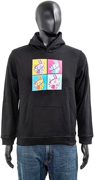 Fortnite Hoodie Kids Print Lama Black 152cm
