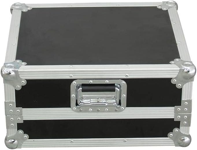 ROADINGER Mixer-Case Profi LS-19 Laptopablage sw | Flightcase für 483-mm-Geräte (19"), mit Laptopabl