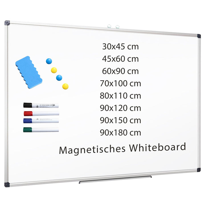 XIWODE Whiteboard 45x30 Magnetisch, Whiteboard Magnetisch, Tafel, Magnettafel Whiteboards, Alurahmen