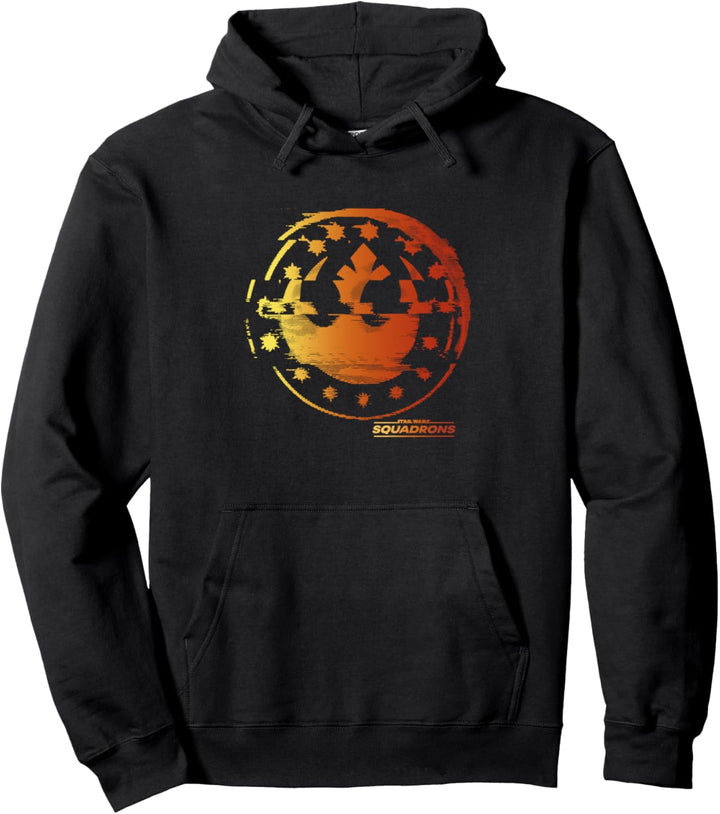 Star Wars: Squadrons Rebel Glitch Logo Pullover Hoodie