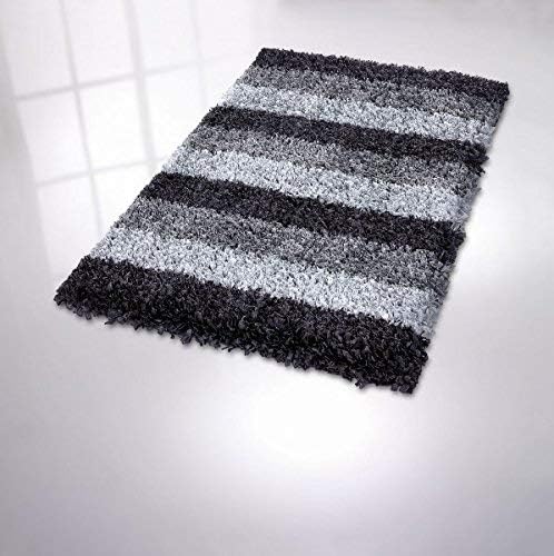 Kleine Wolke Lounge Badteppich, Polyester, Slate-Grey, 1 cm cm, 70 cm x 120 cm Slate-grey 70 cm x 12