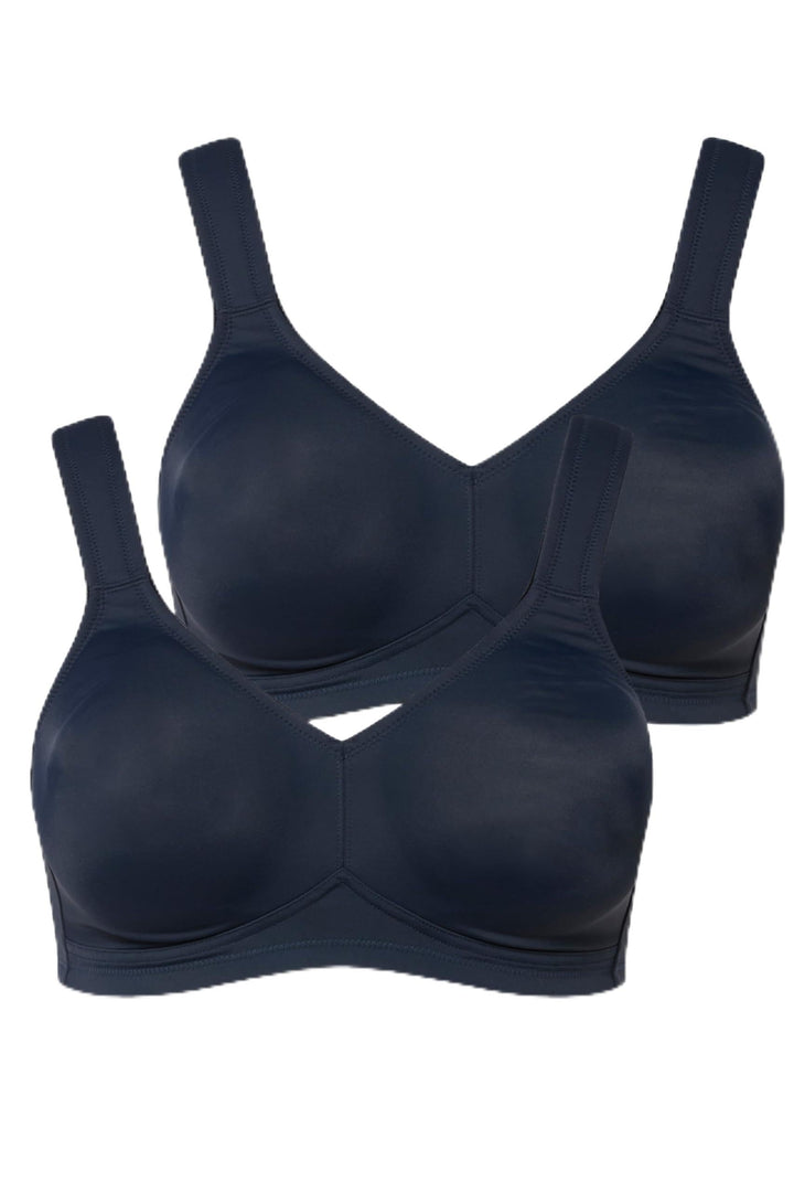 Ulla Popken Damen BH 95C Nachtblau, 95C Nachtblau