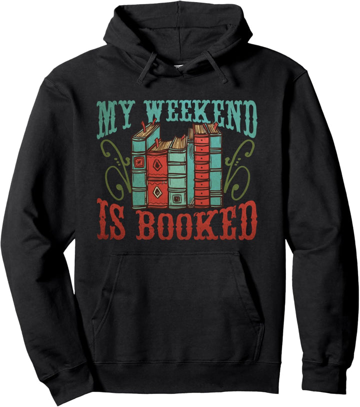 Mein Wochenende ist gebucht - Bookish Book Worm Gifts - Book Pullover Hoodie