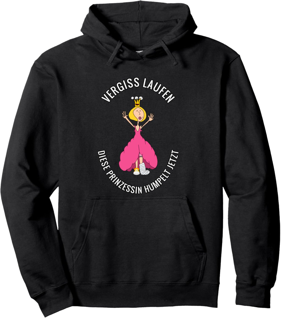 Gebrochenes Bein, Fuss, Knöchel, Laufen, Joggen, Humpeln Pullover Hoodie