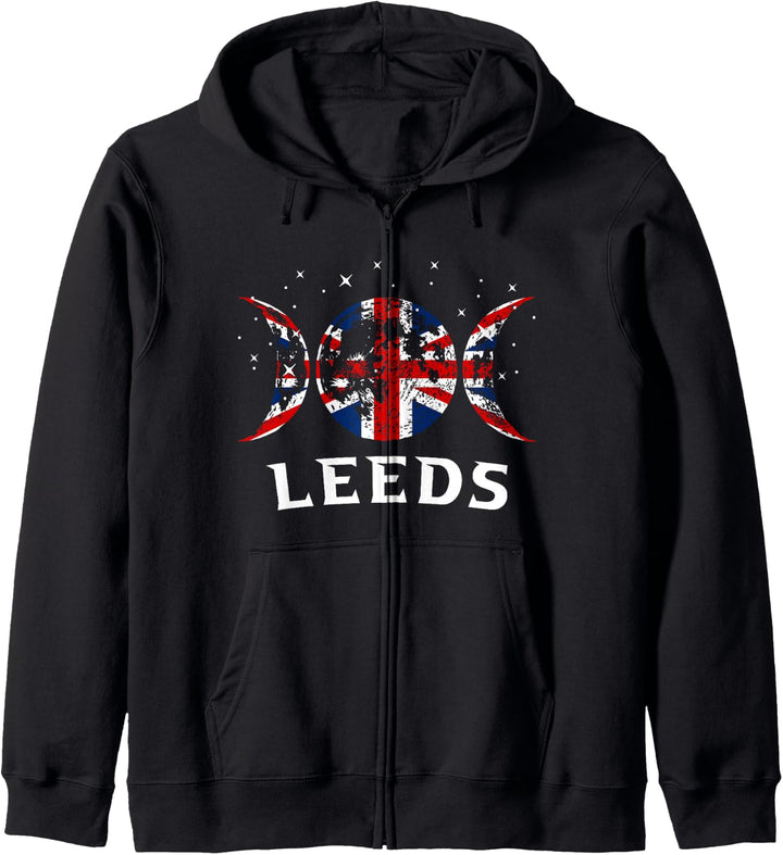 Leeds Flagge Grossbritannien Kapuzenjacke