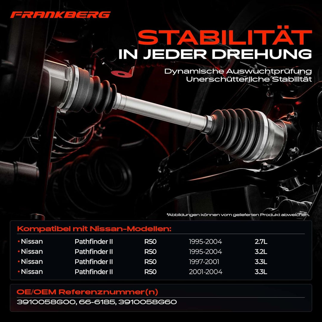 Antriebswelle Vorne Links oder Rechts für Pathfinder II R50 Pick-up D21 Terrano I WD21 2.4L-3.5L 198