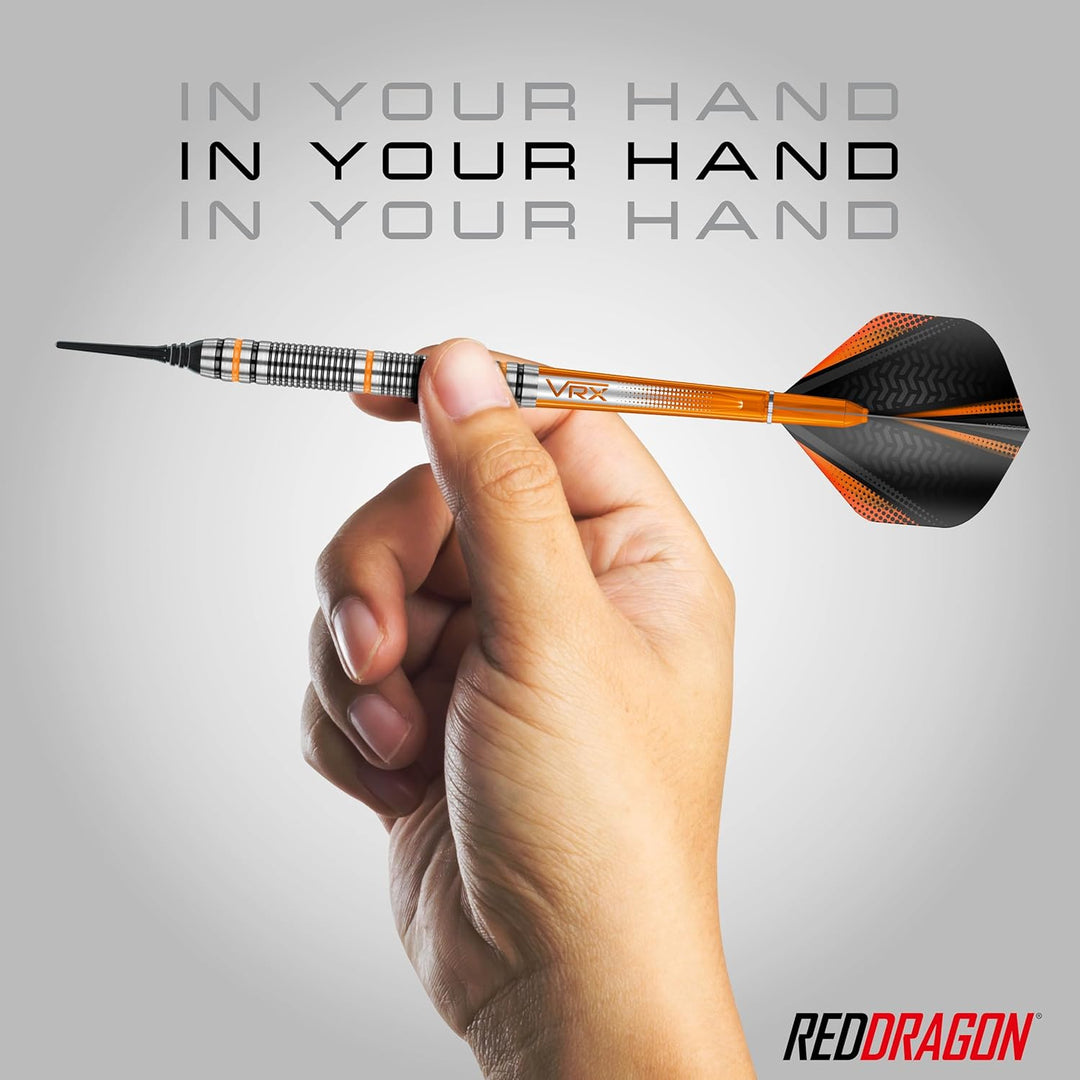 RED DRAGON Amberjack Series Softip Profi Dartpfeile 18 Gram Darts Set mit Flights und Schäfte Amberj