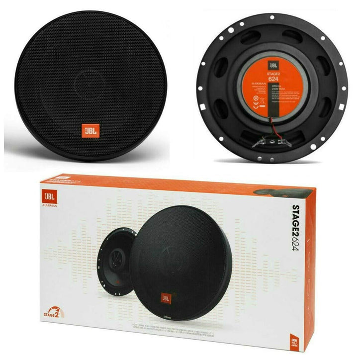 2 koaxiallautsprecher 2 Wege kompatibel mit JBL STAGE2 624 6,5" 16,50 cm 165 mm 40 watt rms 240 watt