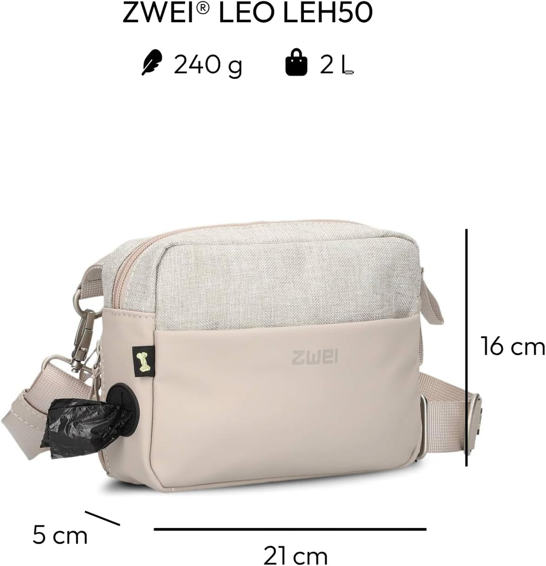 Zwei Hunde Leckerli Tasche Leo LEH50 im modernen Casual Look – Futterbeutel für Hundetraining & Gass
